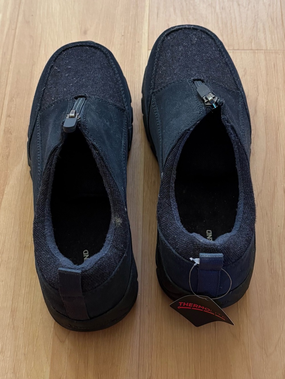 Lands End All Weather Suede Mock Shoes
